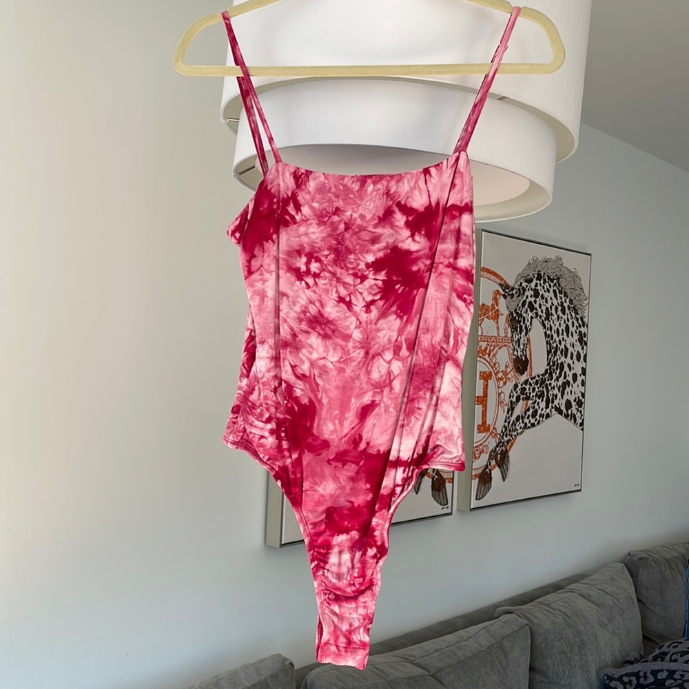 Lindy Tie Dye Bodysuit in Pink - Never Worn